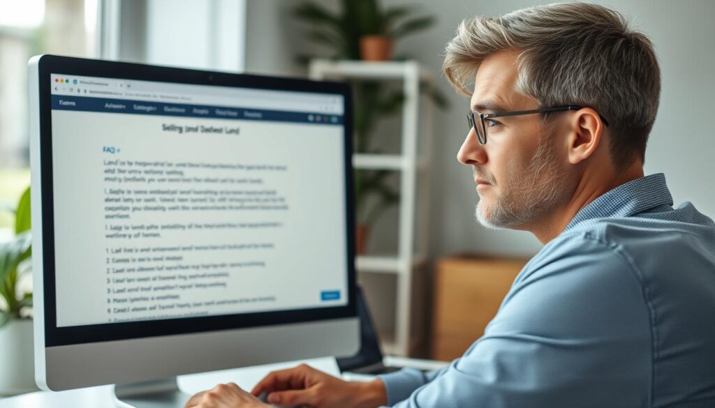 How to Sell Undeveloped Land: A Step-by-Step Guide for Maximum Profit 8 Person researching answers about selling undeveloped land on computer Person researching answers about selling undeveloped land on computer