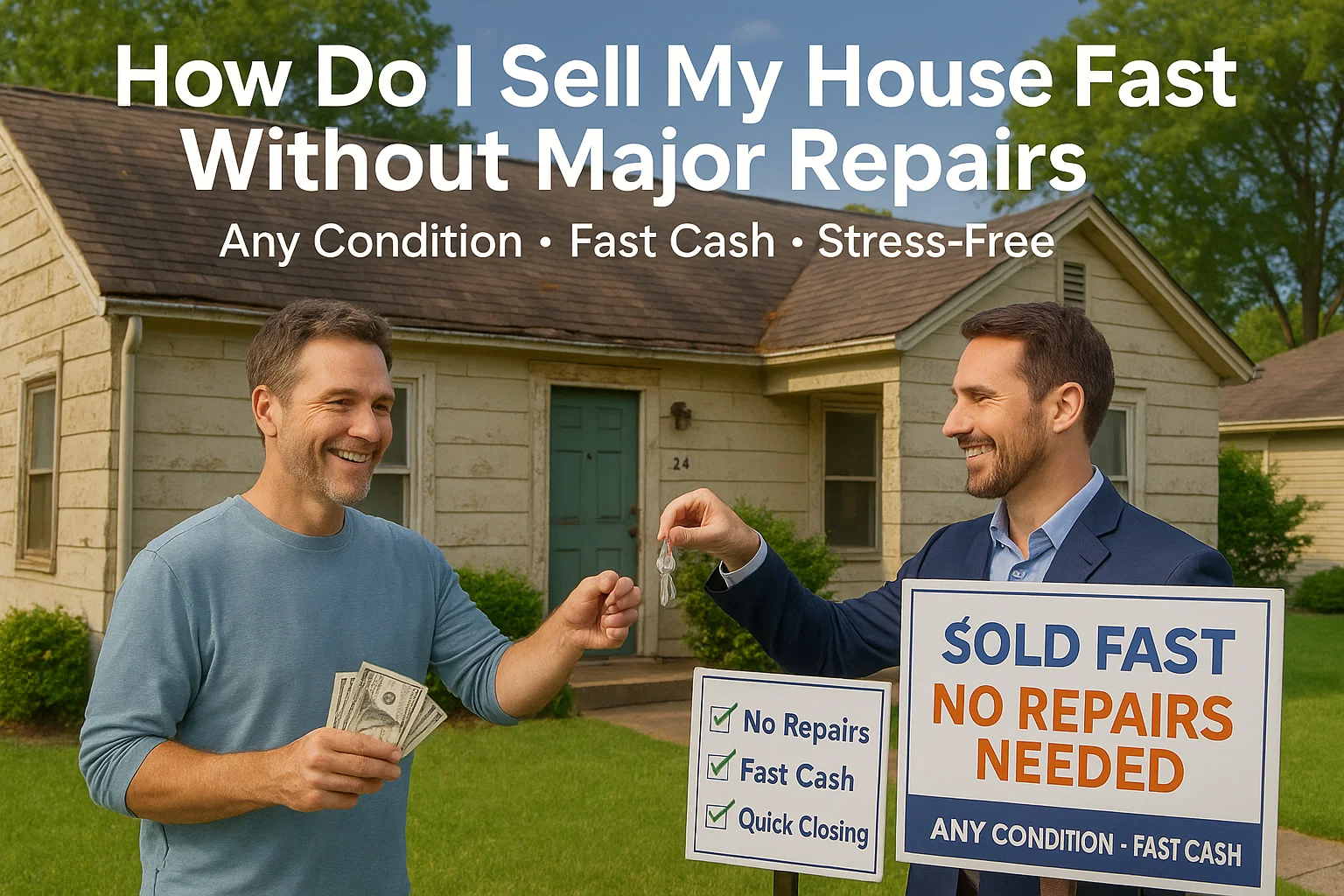 how do I sell my house fast without major repairs